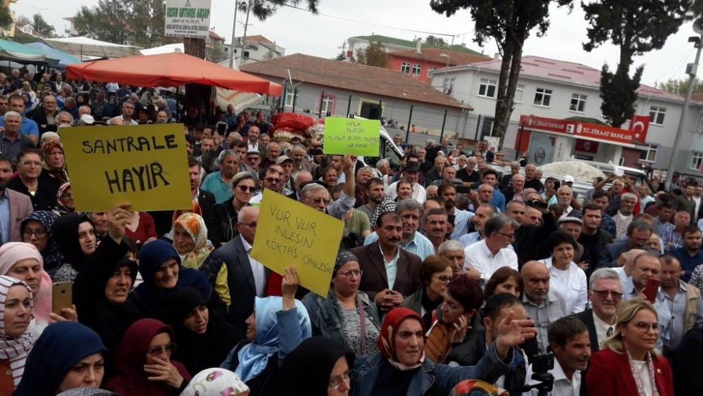 Samsun’da büyük santral protestosu