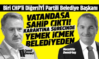 Samsun’da CHP’li ve İYİ Parti’li Belediye Başkanları karantinadaki vatandaşlara sahip çıktı