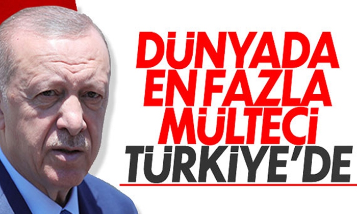Erdoğan: Son 7 yıldır dünyada en fazla mülteciye ev sahipliği yapan ülkeyiz