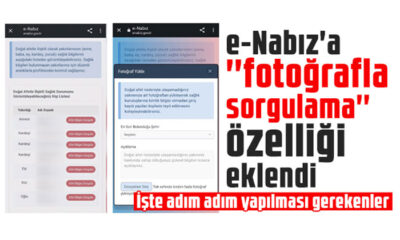 e-Nabız’a fotoğrafla sorgulama özelliği eklendi!