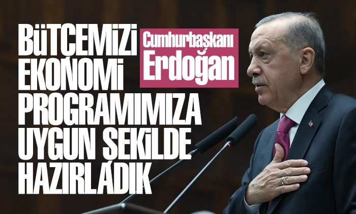 Erdoğan: Bütçemizi ekonomi programımıza uygun şekilde hazırladık