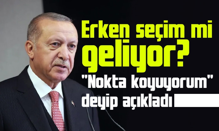 Erdoğan: Belirlenen tarih neyse o tarihte seçim yapılacaktır