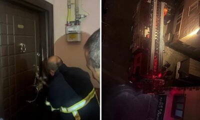 Gaz kokusunu fark eden apartman sakinleri felaketi önledi