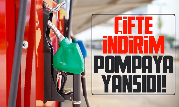 Akaryakıta çifte indirim pompaya yansıdı