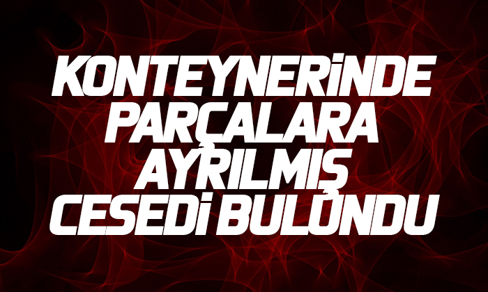 Çöp konteynerinde parçalara ayrılmış cesed bulundu