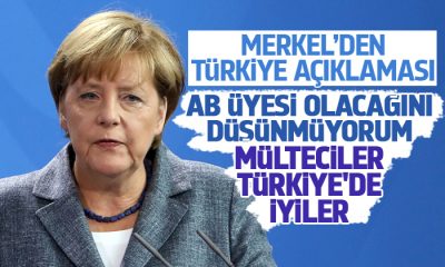 Merkel’den Türkiye açıklaması