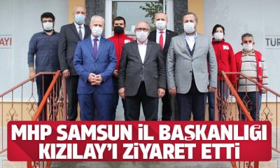 MHP Samsun İl Başkanlığından Türk Kızılayı’na ziyaret