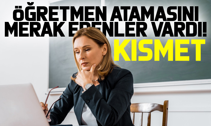 Bakan Tekin 20 bin öğretmen ataması için ‘kısmet” dedi