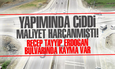 Samsun’da Recep Tayyip Erdoğan Bulvarı’nda kayma var