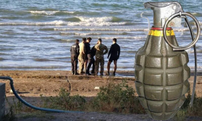 Eğirdir Gölü kıyısında el bombaları bulundu