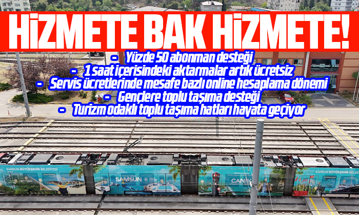 Samsun Büyükşehir Belediyesi’nden toplu taşıma hamleleri