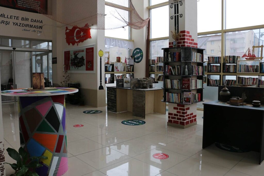 samsunda kutuphanede