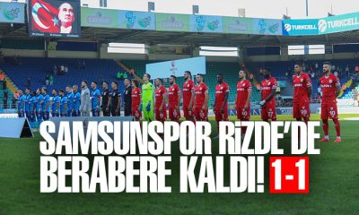 Samsunspor Rizespor maç sonucu:1-1