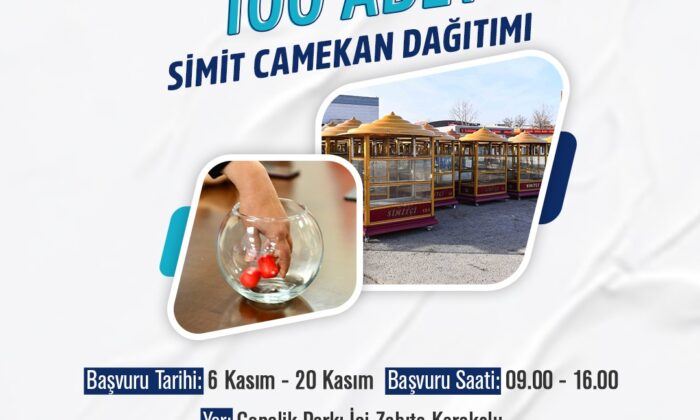 Ankara Büyükşehir engelli vatandaşlar için 100  simit camekânı dağıtacak
