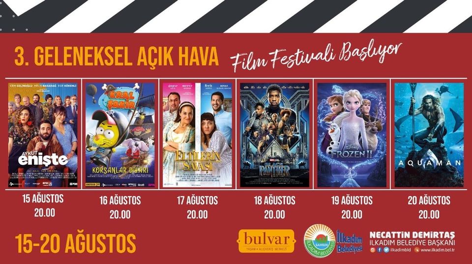 Samsun’da açık hava sinema günleri başlıyor