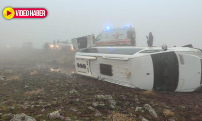 Urfa’da öğretmenleri taşıyan minibüs devrildi: Çok sayıda yaralı var
