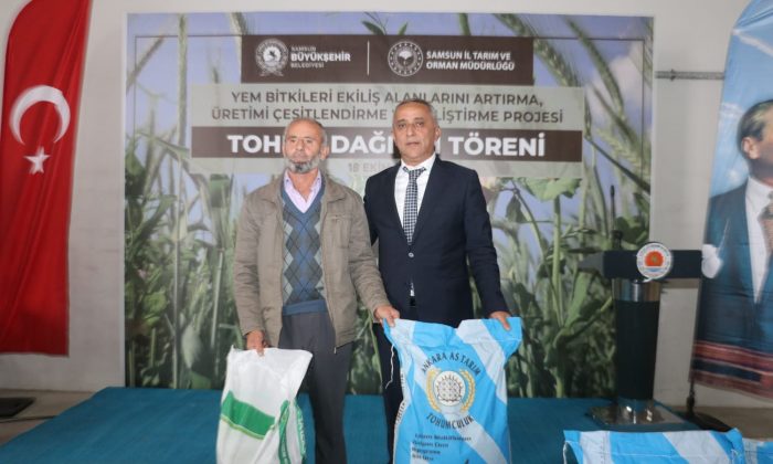 Samsun’da 3 bin 187 çiftçiye 133 ton yem bitkisi tohumu ücretsiz dağıtıldı
