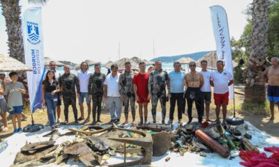 Bodrum Türkbükü’nde deniz dibi temizliği yapıldı