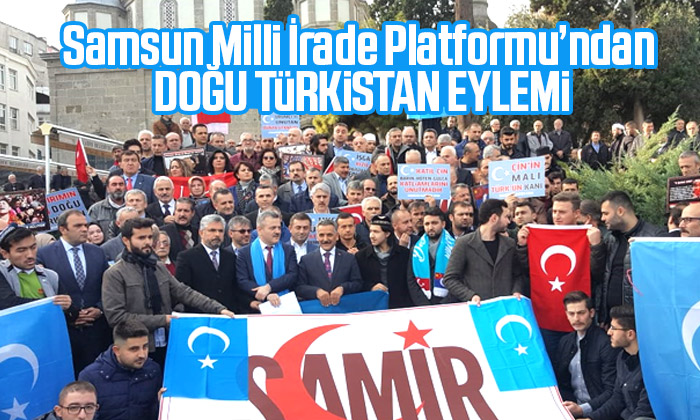 Samsun’da SAMİR’den Doğu Türkistan eylemi