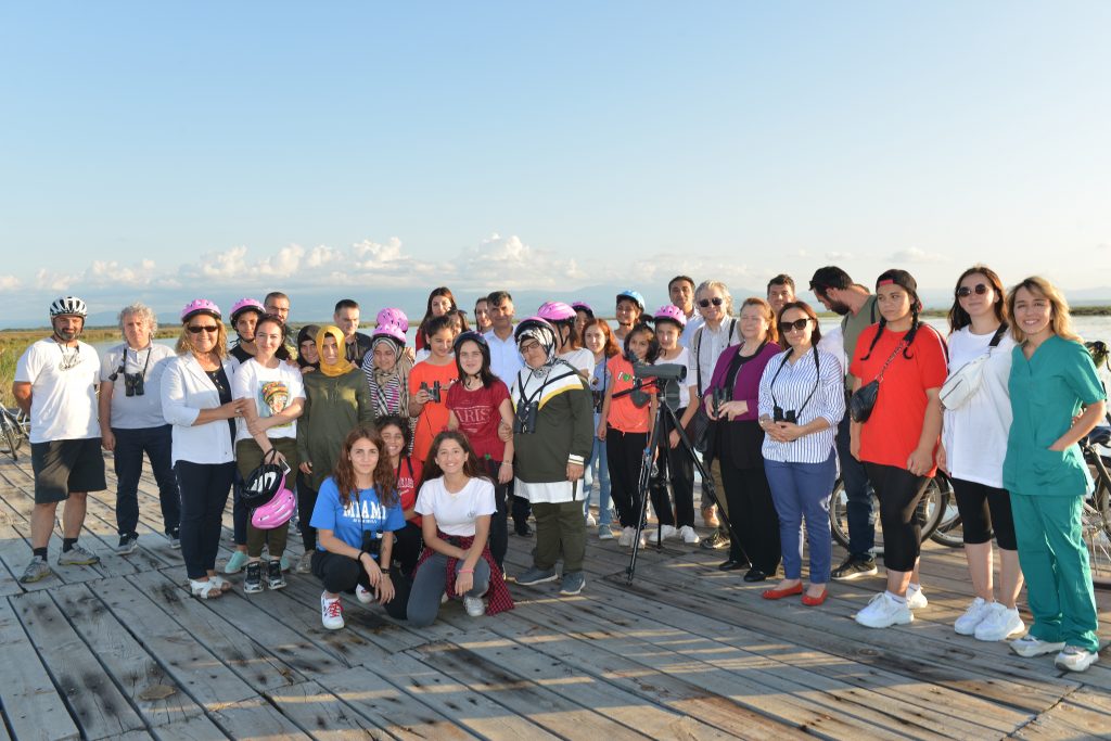 Kızılırmak Deltasında bisiklet ve kuş gözlem etkinliği düzenlendi