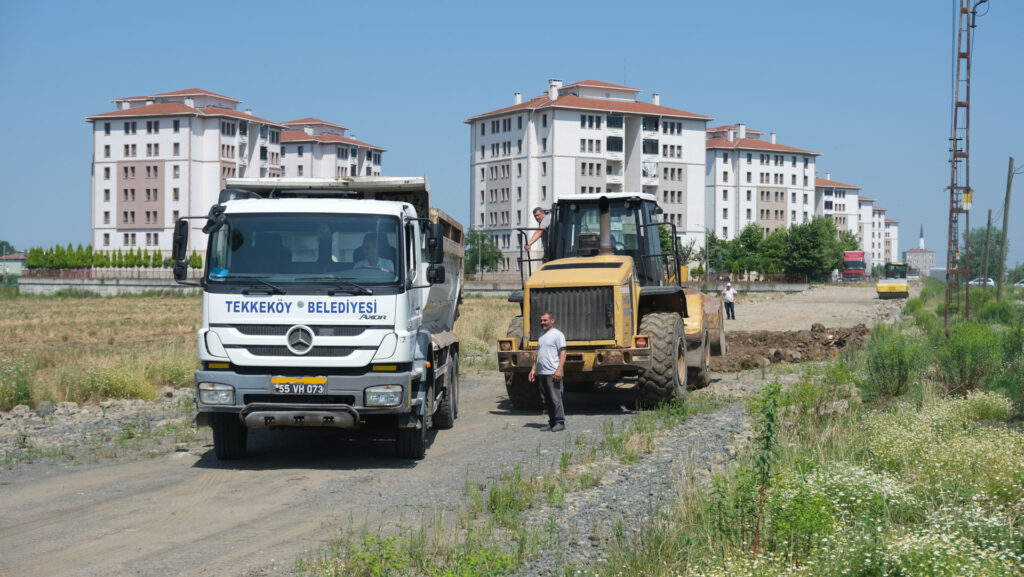 Tekkeköy’de imar yolları açılıyor