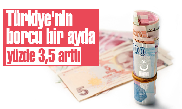 Türkiye’nin borcu bir ayda yüzde 3,5 arttı