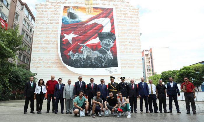 Başkan Demirtaş’ın katkıları ile gerçekleştirilen duvar resmi büyük ilgi gördü
